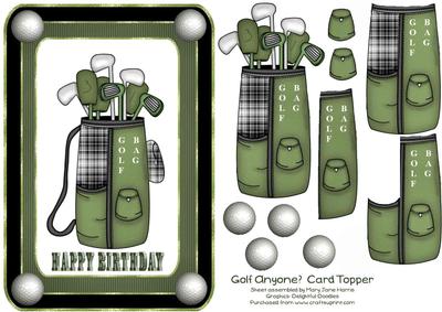 Golf Anyone? Card Topper 2