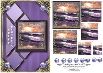 High Tide Pyramid Birthday Topper 1
