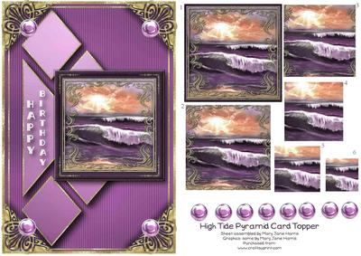 High Tide Pyramid Birthday Topper 2