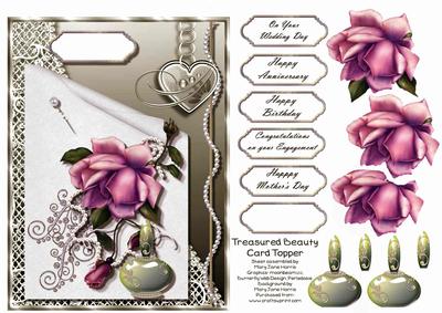 Treasured Beauty Card Topper 3