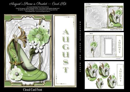 August's Stone is Peridot - Card Kit