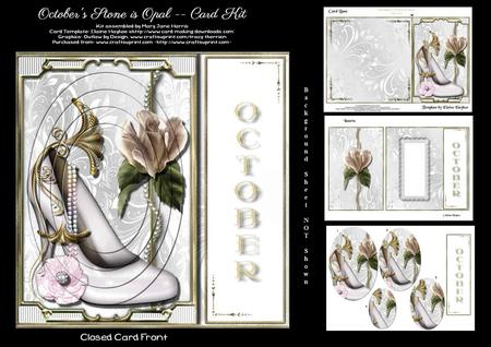 October's Stone is Opal - Card Kit