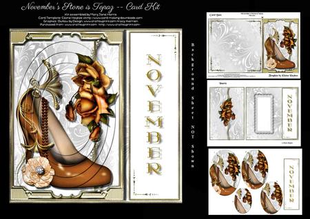 Novermber's Stone is Topaz - Card Kit