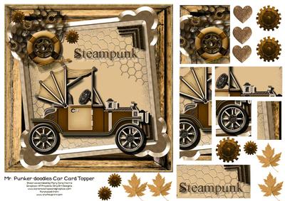 Mr. Punker-doodles Card Card Topper 2