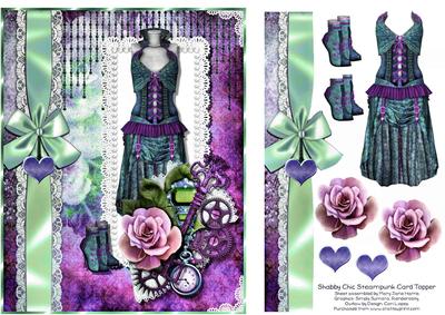 Shabby Chic Steampunk Card Topper 2