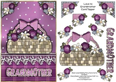 Love to Grandmother Card Topper 1