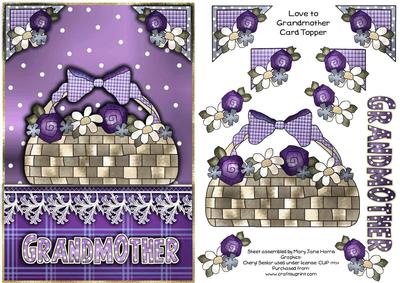 Love to Grandmother Card Topper 2