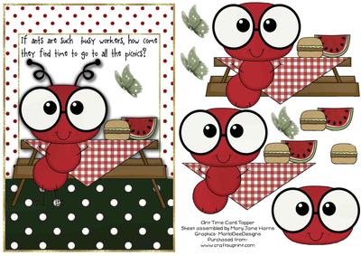 Ant Time Card Topper