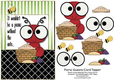 Picnic Guests Card Topper