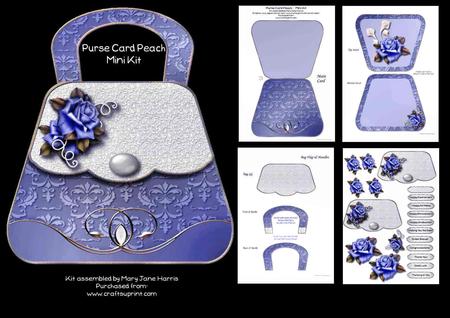 Purse Card Blue - Mini Kit
