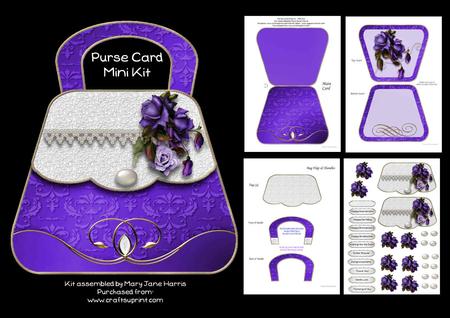 Purse Card Purple - Mini Kit