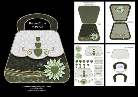 Green Swirl Purse Mini Kit