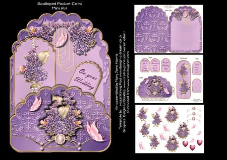 Scalloped Lavender Pocket Mini Kit