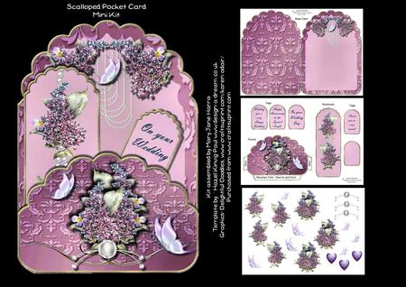 Scalloped Mauve Pocket Mini Kit