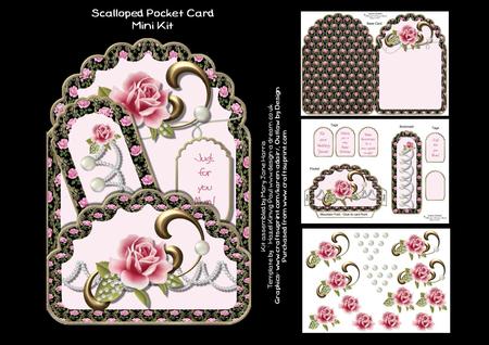 Scalloped Rose Bloom Pocket Mini Kit