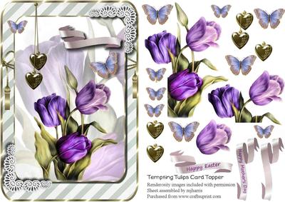 Tempting Tulips Card Topper 1