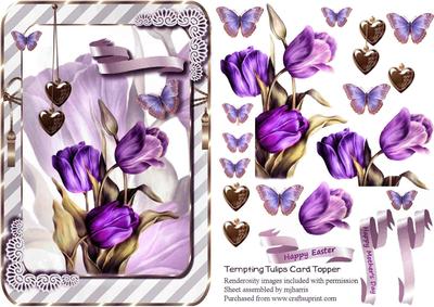 Tempting Tulips Card Topper 2