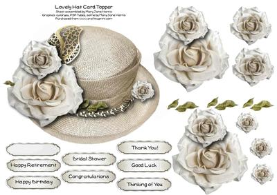 Lovely Hat Card Topper 2
