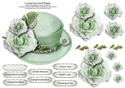 Lovely Hat Card Topper 3