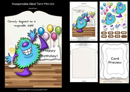 Responsible Adult Tent Card Mini Kit