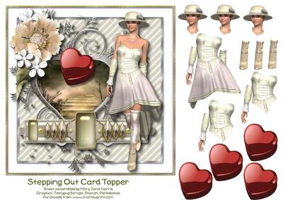 Stepping Out Card Topper 2