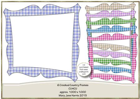 6 Crooked Country Frames - Cu4cu