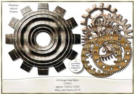 6 Grunge Gear Mats - Cu4cu