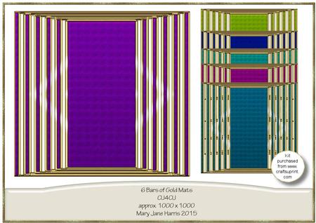 6 Bars of Gold Mats - Cu4cu