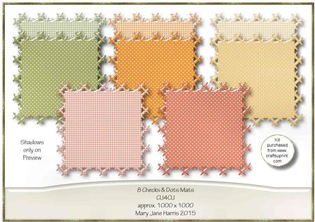 8 Checks & Dots Mats - Cu4cu