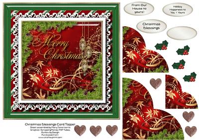 Christmas Blessings Card Topper