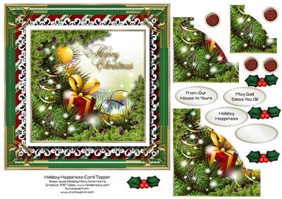 Holiday Happiness Card Topper