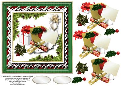 Christmas Treasures Card Topper