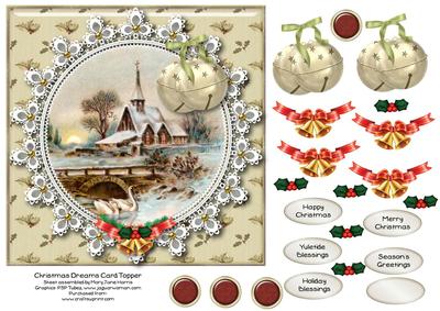 Christmas Dreams Card Topper 1