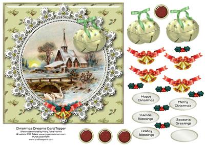 Christmas Dreams Card Topper 2