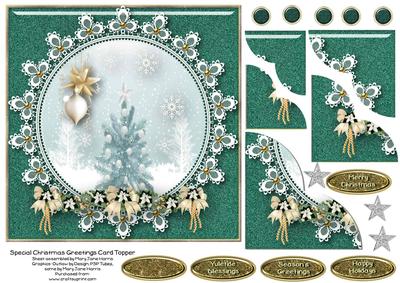 Special Christmas Greetings Card Topper 1