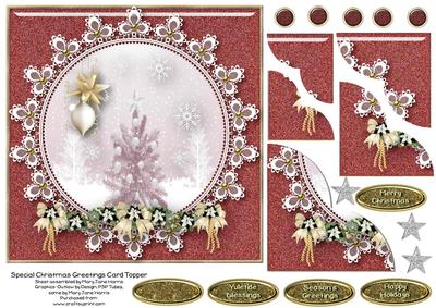 Special Christmas Greetings Card Topper 3