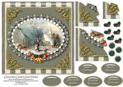 Christmas Church Card Topper 1