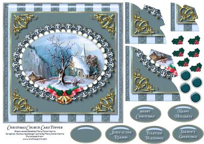 Christmas Church Card Topper 2
