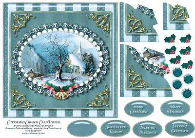 Christmas Church Card Topper 3