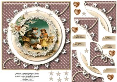 Christmas Time is Coming Card Topper 3