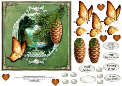 Burnished Celebrations Card Topper
