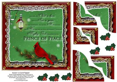 Isaiah 9:6 Christmas Card Topper