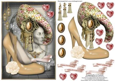 Stepping Out in Fashion Card Topper 2