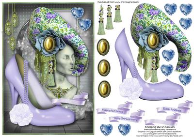 Stepping Out in Fashion Card Topper 3