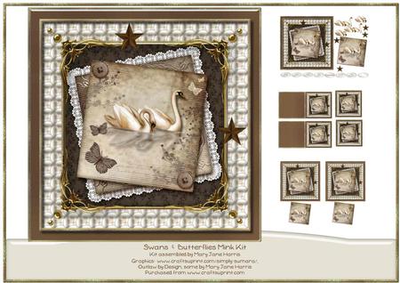 Swans & Butterflies Mini Kit