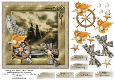 Sailing the Seas Card Topper 1
