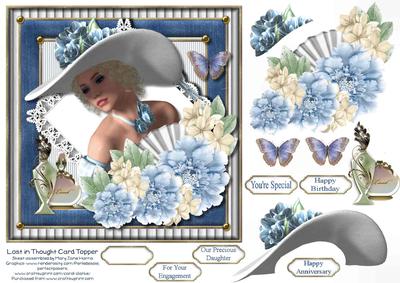 Lost in Thought Card Topper 1