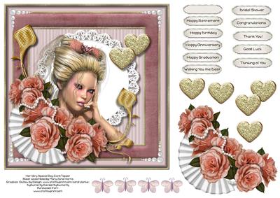 Her Very Special Day Card Topper