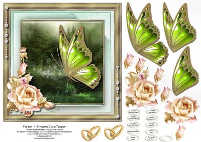 Forest & Steam Card Topper 1