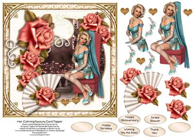 Her Calming Beauty Card Topper 1